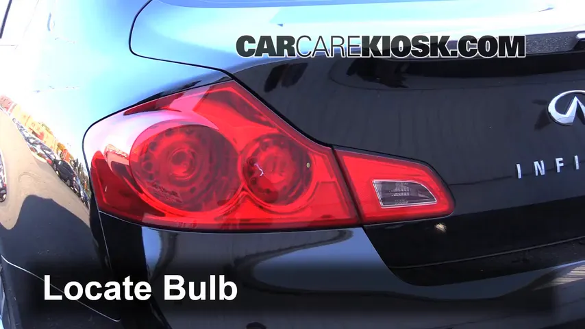 2012 Infiniti G25 X 2.5L V6 Lights Brake Light (replace bulb)